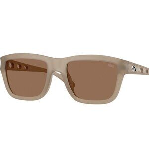 Diesel DL 3006U 201273 Sunglasses Opal Transparent Grey Unisex Square Frame